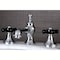 Kingston Brass KC7061PKX Duchess Widespread Bathroom Faucet W/ Brass Pop-Up, Chrome KC7061PKX - alternate 2